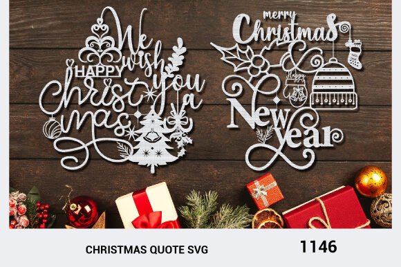 Christmas Quote Ornament Svg Laser 1146 for Graphics & Crafts