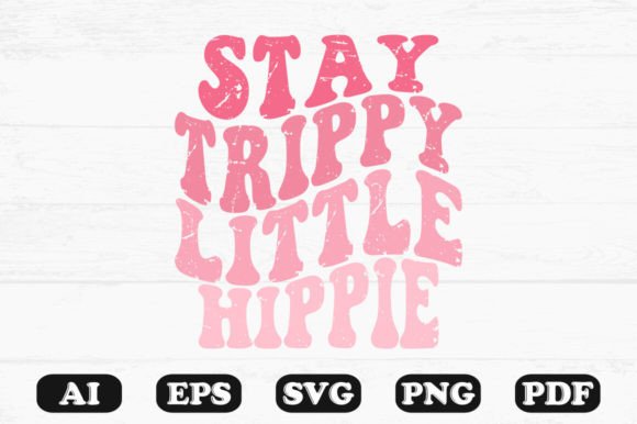 Stay Triply Little Hippie SVG PNG: A Fresh Graphic for Crafts and Blogs
