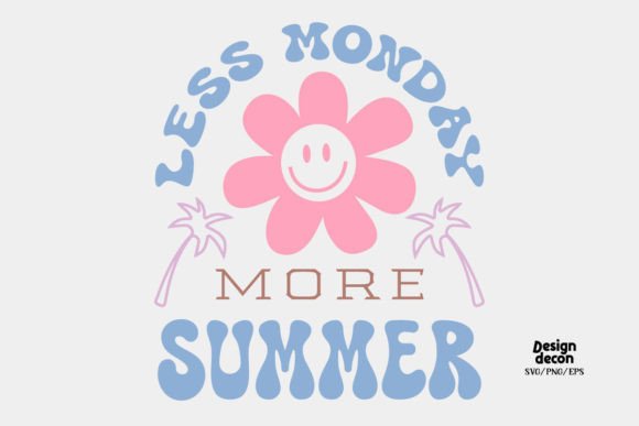Summer Funny Monday Quote Retro SVG for Crafts and Graphics